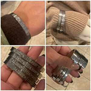 High Quality Steel Numerical Cuff Bracelet